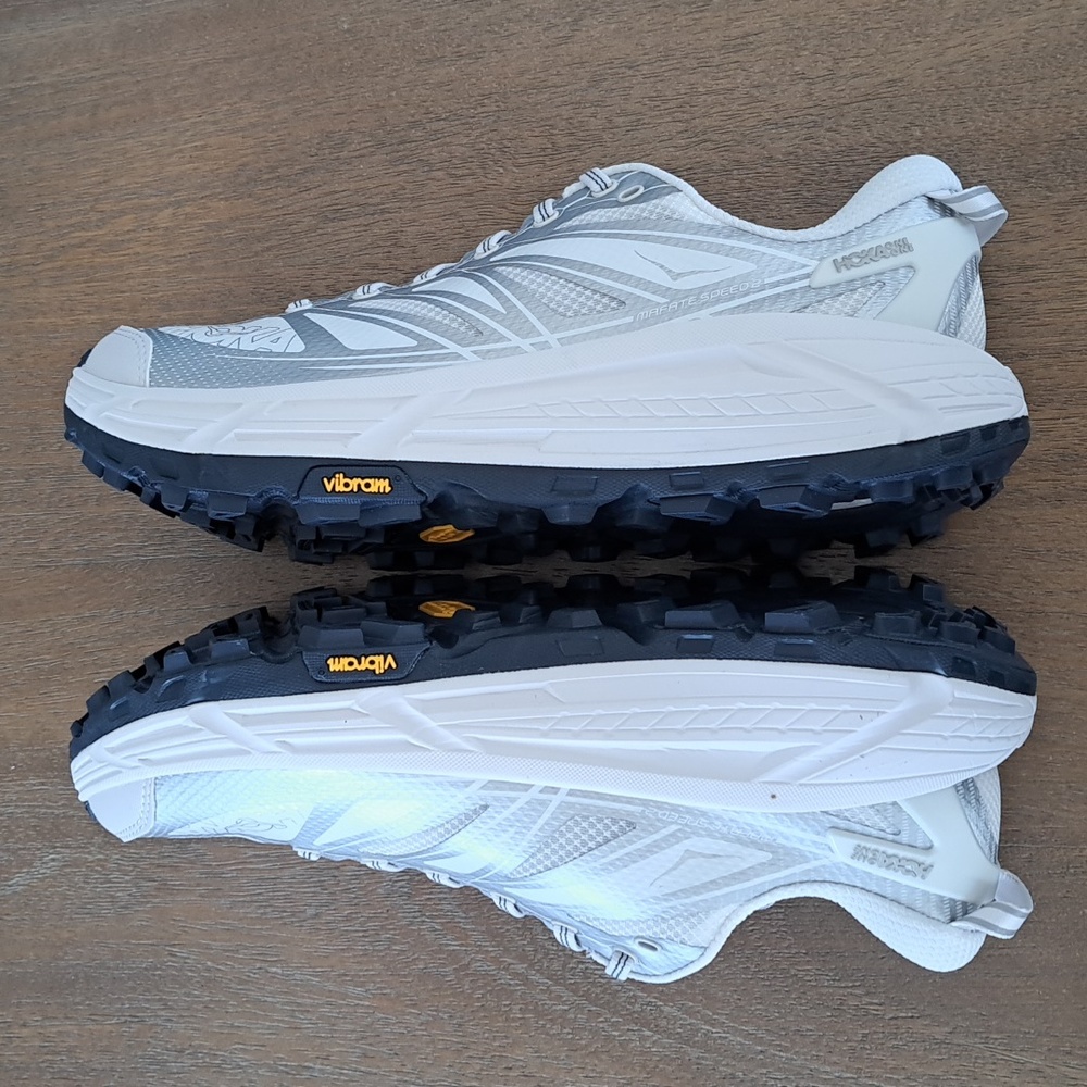 Hoka Mafate Speed 2 - Color: White/Silver - Size: Unisex - W: 9.5, M: 8.5 - Picture 7 of 9